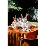 Location - Nappe Table ronde unie 280 cm - terra cotta