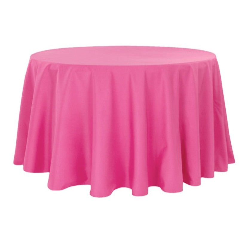 Location - Nappe Table ronde unie 280cm - Rose Fushia