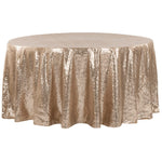 Location - Nappe ronde Sequin 280 cm - Champagne