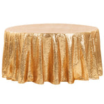 Location - Nappe ronde Sequin 280 cm - Dorée