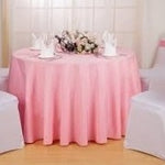 Location - Nappe Table ronde unie 280cm - Rose Pale