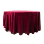 Location - Nappe table Velours Ronde 280cm - Bordeaux