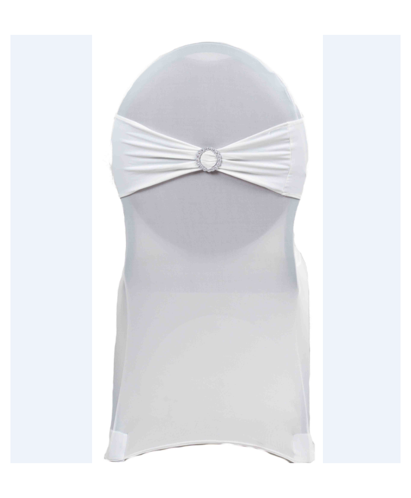 Location - Nœud de chaise lycra blanc