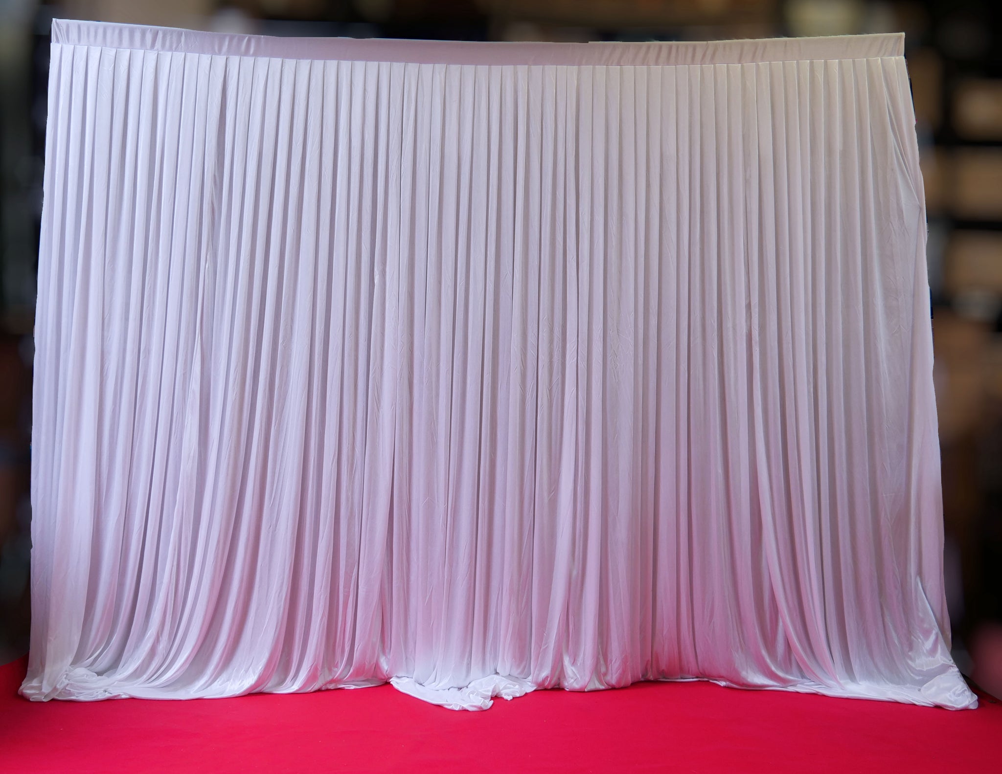 Location - Rideau de Toile de Fond Blanc