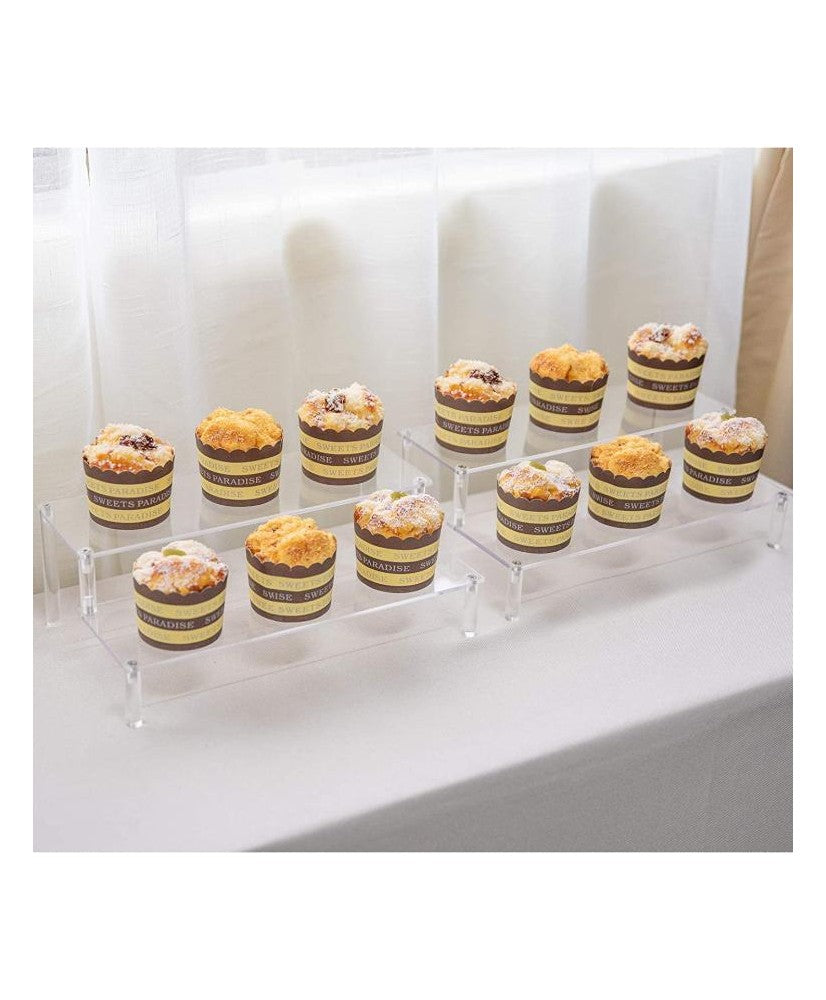 Location - Support buffet 2 étages en acrylique transparent