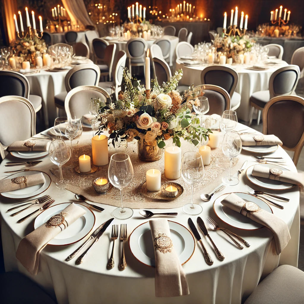 Location - Table garnie ronde - formule à créer