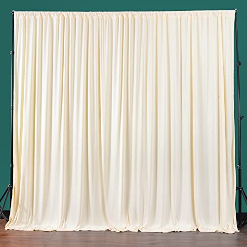 Location - Rideau de Toile de Fond en Chiffon Ivoire