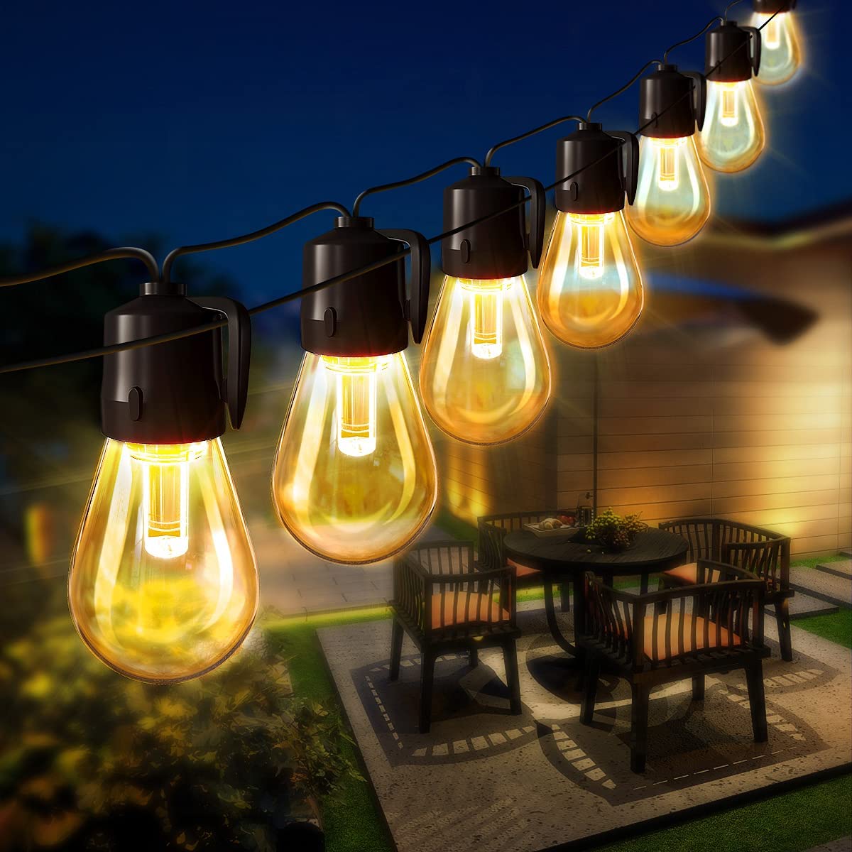 Location - Guirlande Guinguette Lumineuse Extérieures de 15M 15 ampoules