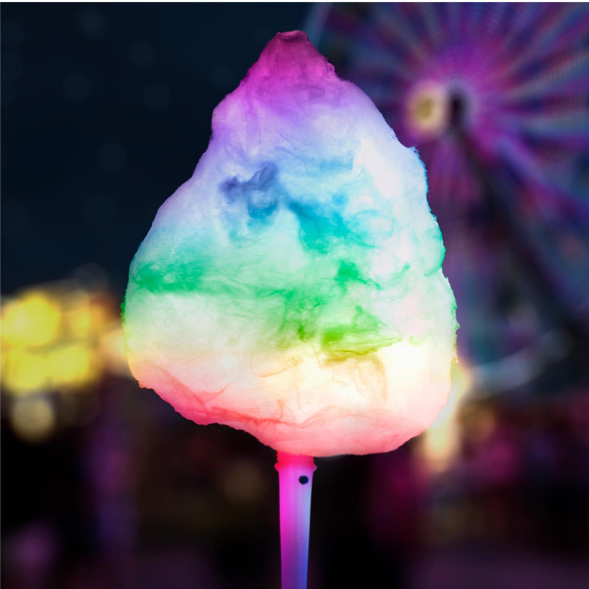 Location - Bâton lumineux pour barbe à papa