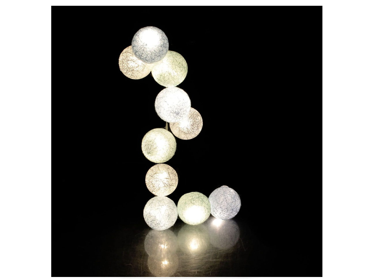 Location - Guirlande Lumineuse 10 LED Boule Céleste 192 Cm