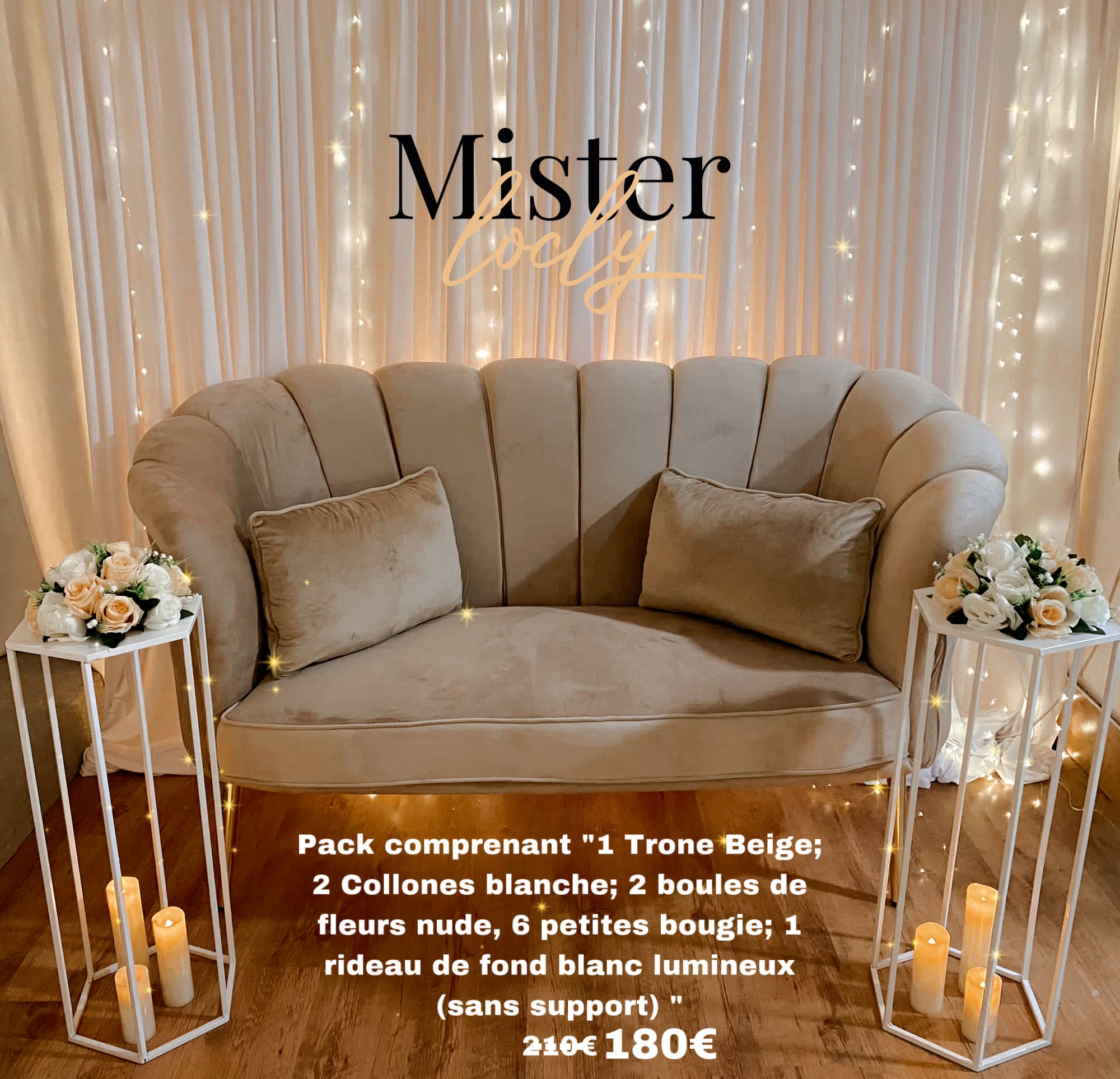 Location - PACK Trône Dream Chic