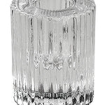 Location - Bougeoir Photophore Ciselé en Verre Transparent