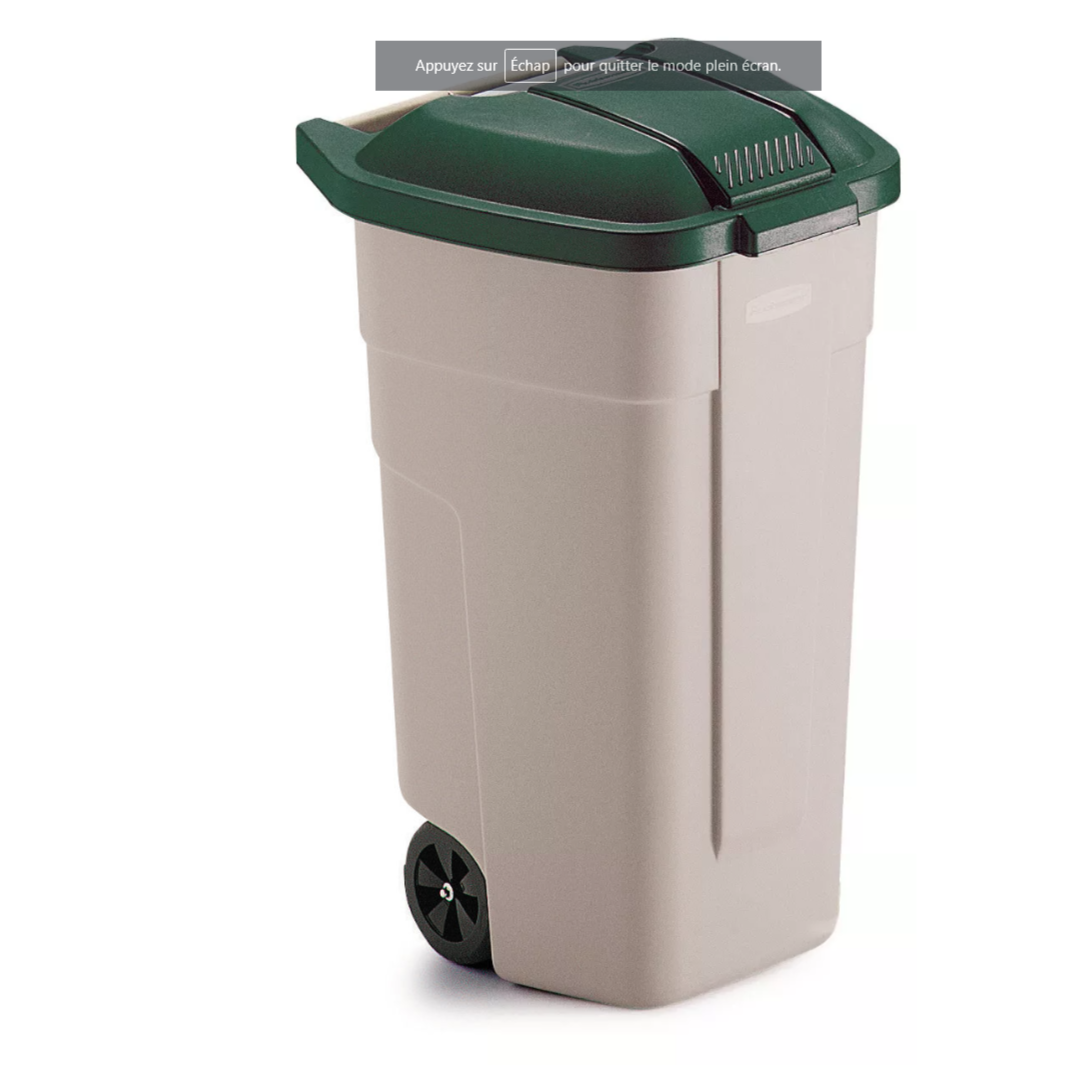 Location Conteneur/poubelle roues 100 Litres