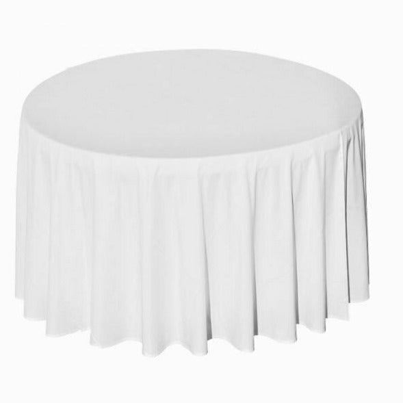 Location - Nappe Table ronde blanche 280cm