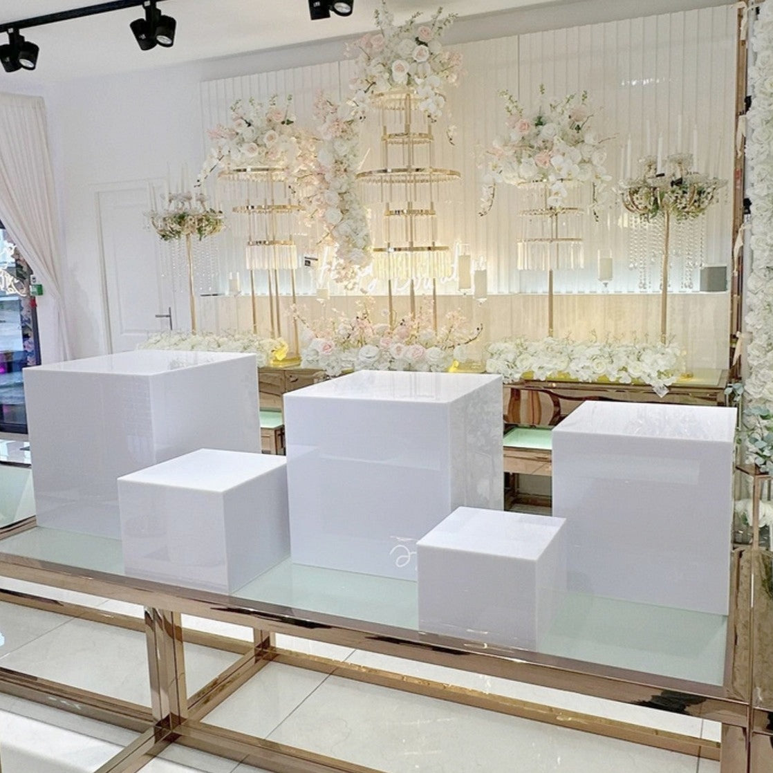 Location - Support pour buffet premium blanc - lot de 5