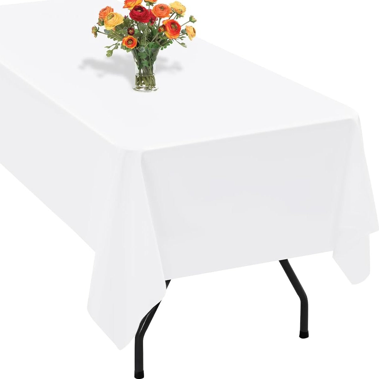 Location - Nappe de table Blanche rectangulaire 180 cm