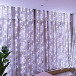 Location - Guirlande Lumineuse pour Rideau - 300 LEDs 3M x 3M Extérieur et Intérieur - Blanc [GLR300BLA]