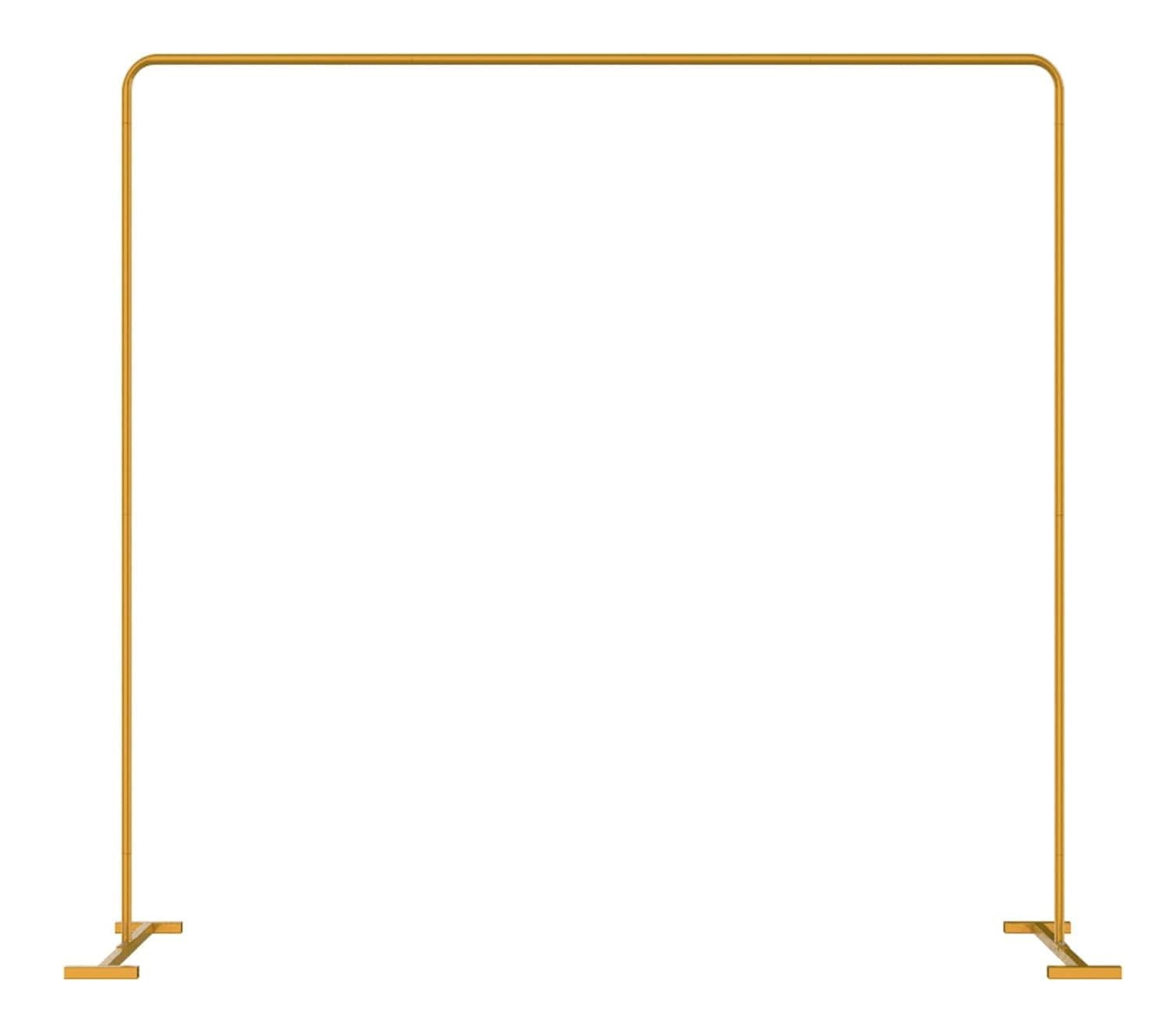 Location - Arche carrée dorée en Métal 240cm