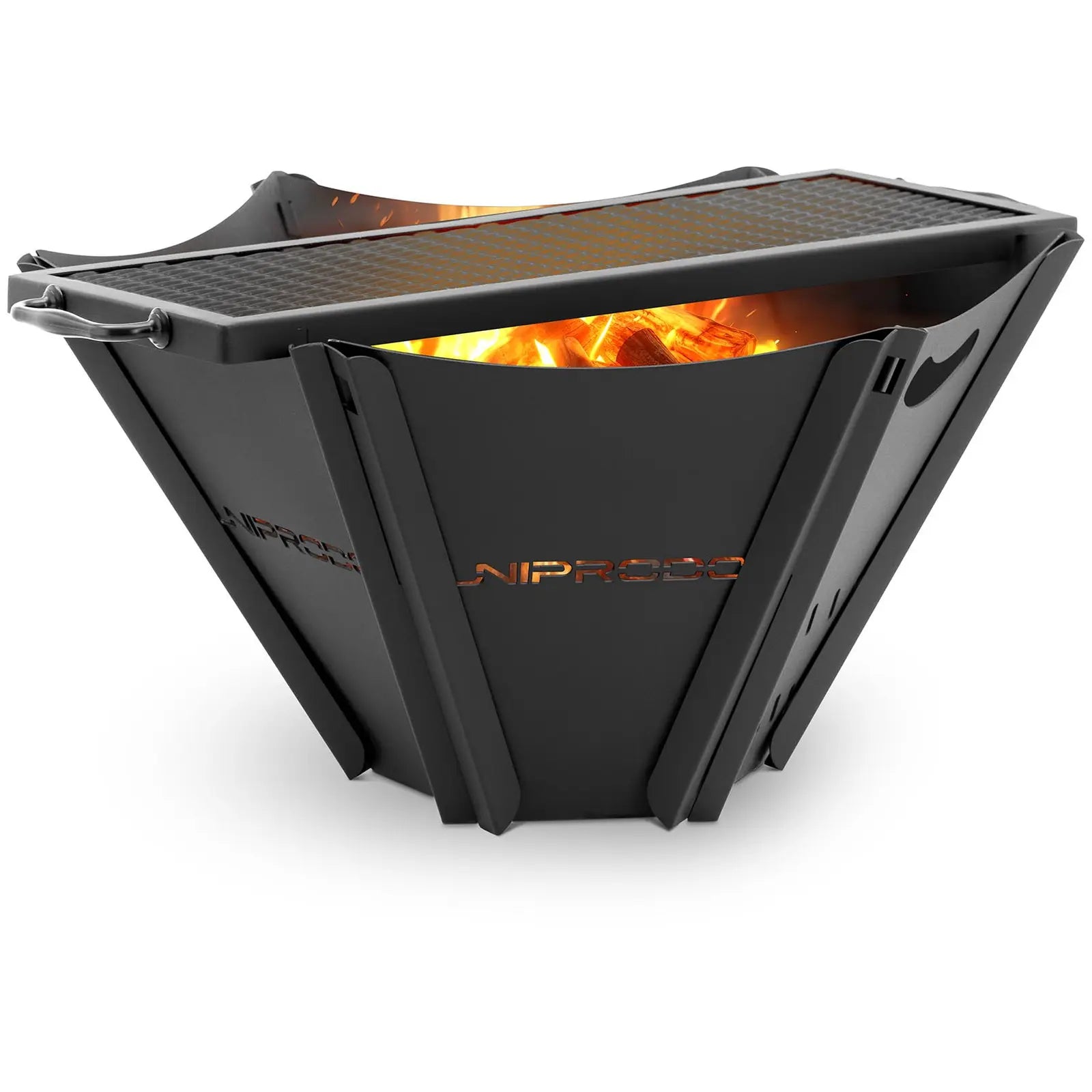 Location - Brasero extérieur - avec grille - 58 x 54 x 27.5 cm