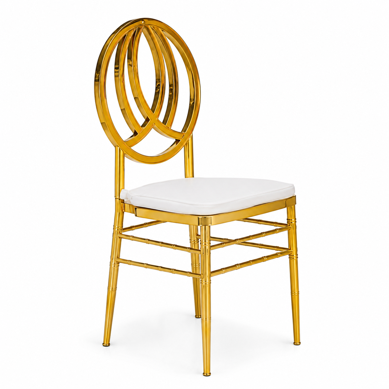 Location - Chaise médaillon croisé dorée – JOKA [CHAMEDJOK1]