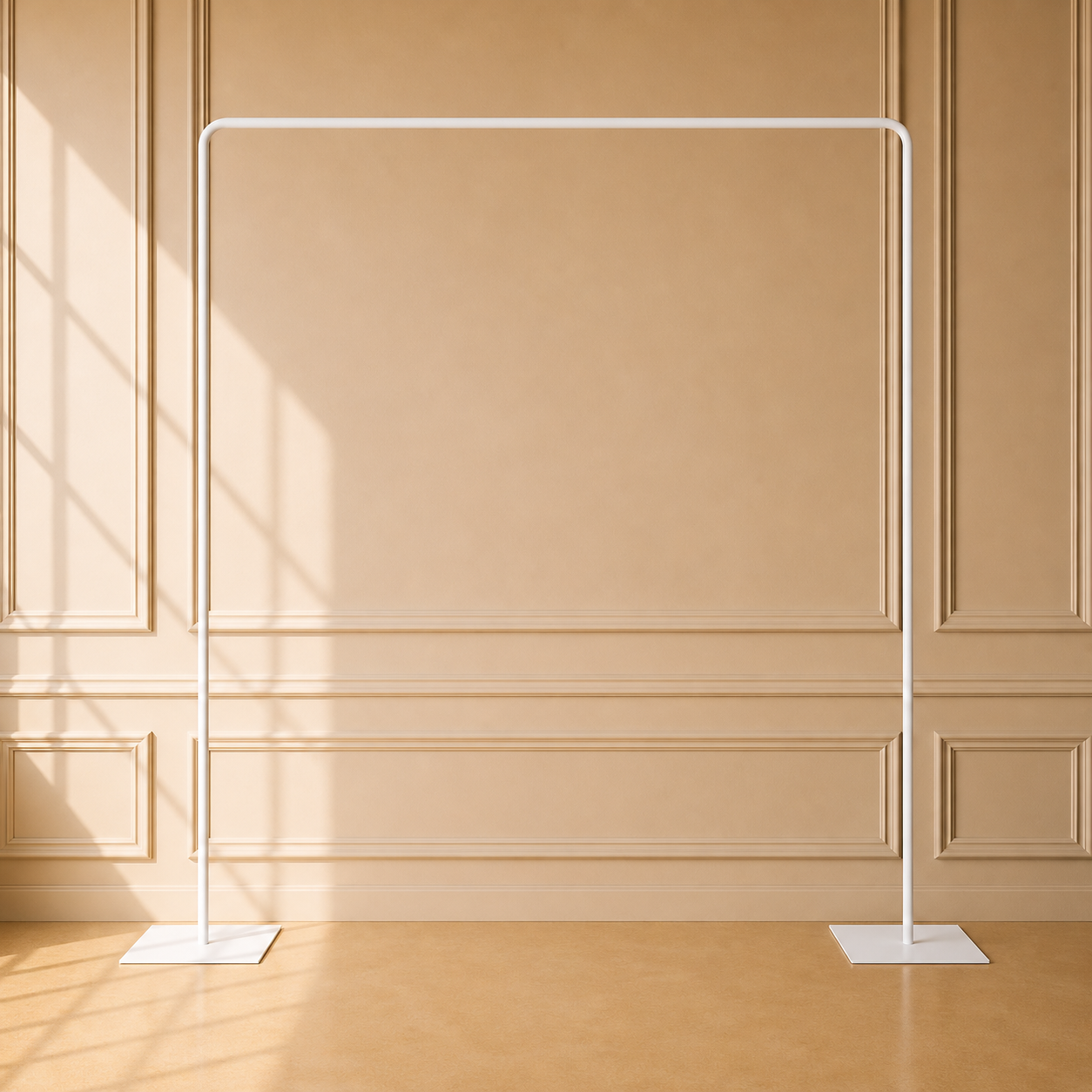 Location – Arche Carrée en Métal Blanc 220 cm x 200 cm