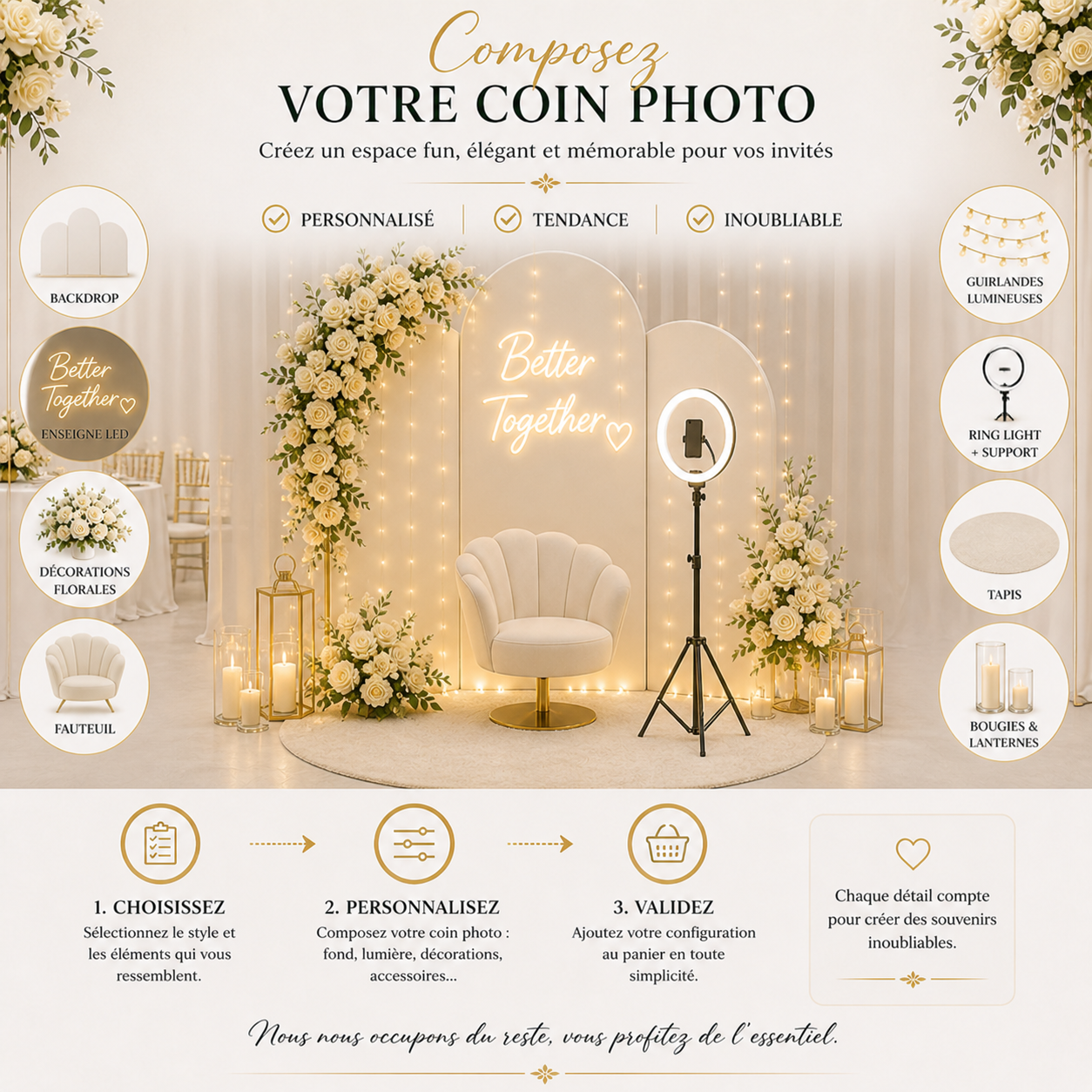 Location - Coin photo - formule à créer