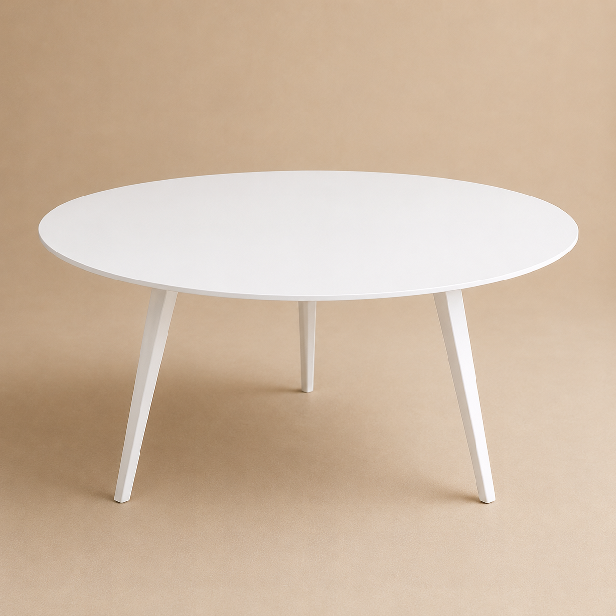 Location - Table basse ronde métal blanc 90cm – BIPOLY [TABABIPOL]