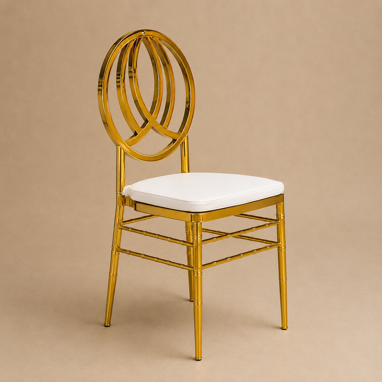 Location - Chaise médaillon croisé dorée – JOKA [CHAMEDJOK1]