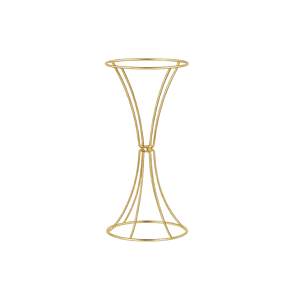 Location - Vase Trompette Or 33 cm [VSTRPO33]