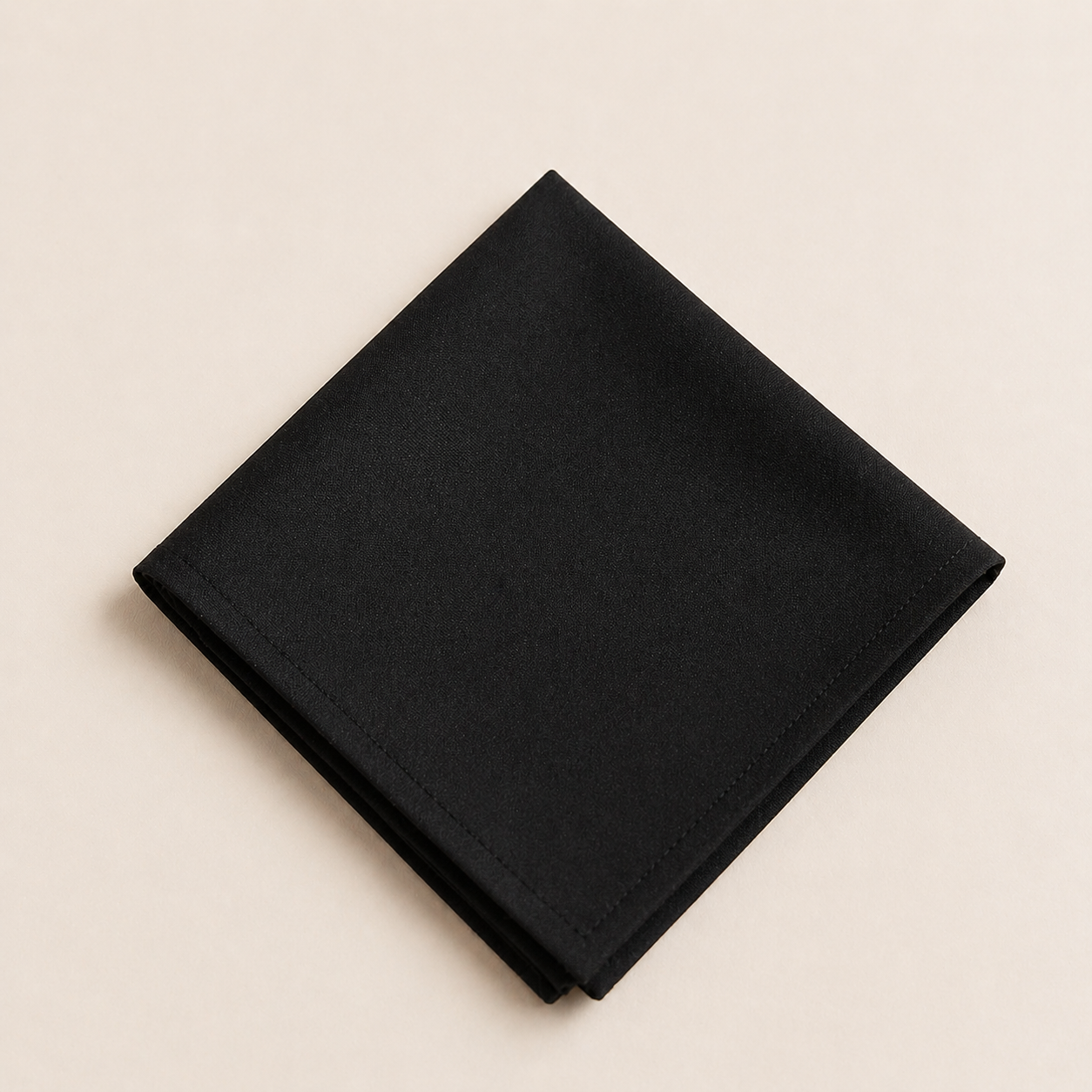 Location - Serviette polyester 50x50cm - Noire [SERVNOI50]