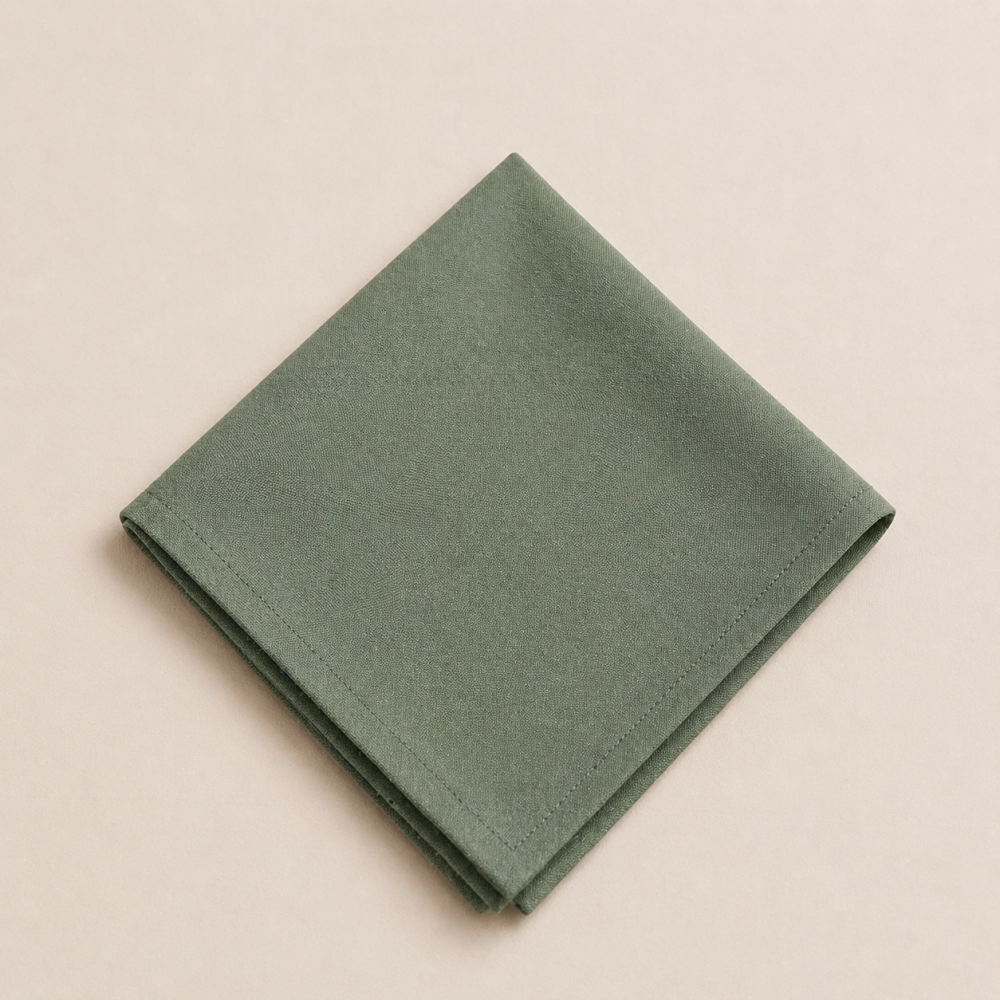 Location - Serviette polyester 50x50cm - Vert [SERVVER50]