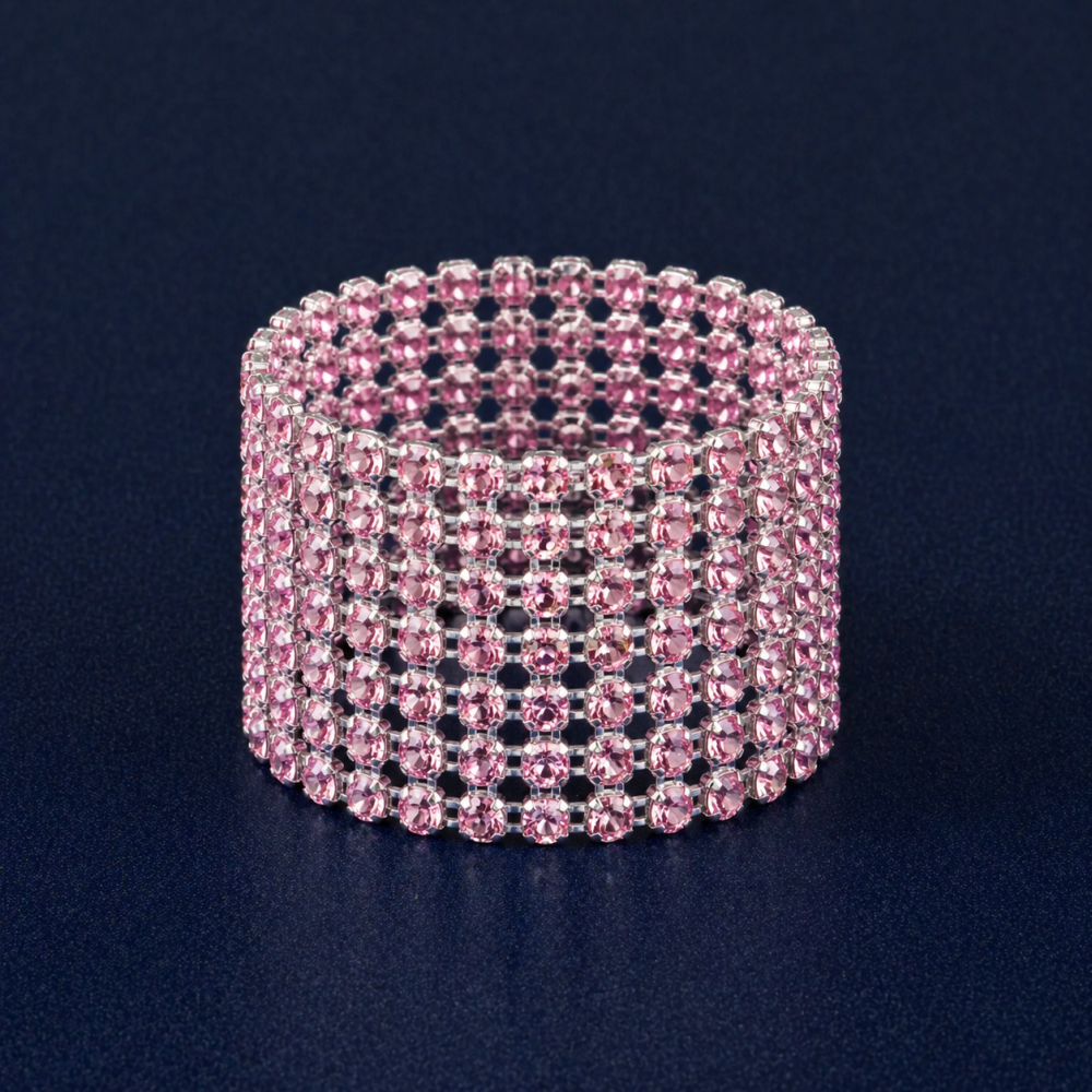 Location - Rond de serviette strass rose [RDSSTRARO]