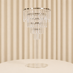 Location - Centre de table Lustre Cristal Transparent 90 cm [CTLUST90]