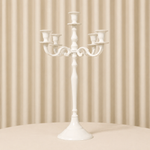 Location - Chandelier 5 branches Blanc 60 cm [CH5BRB60]