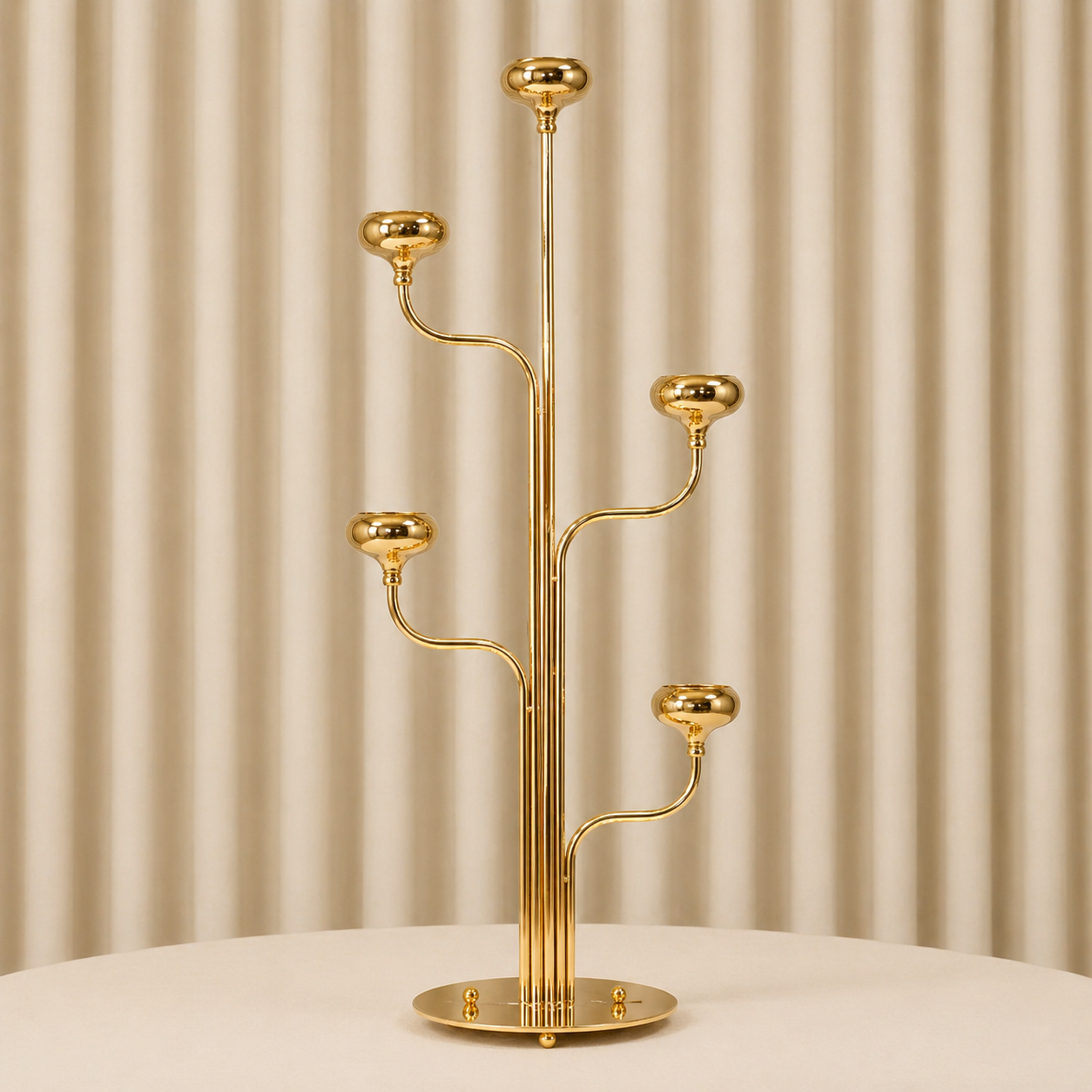 Location - Chandelier 5 branches Or 100 cm [CH5BRO10]