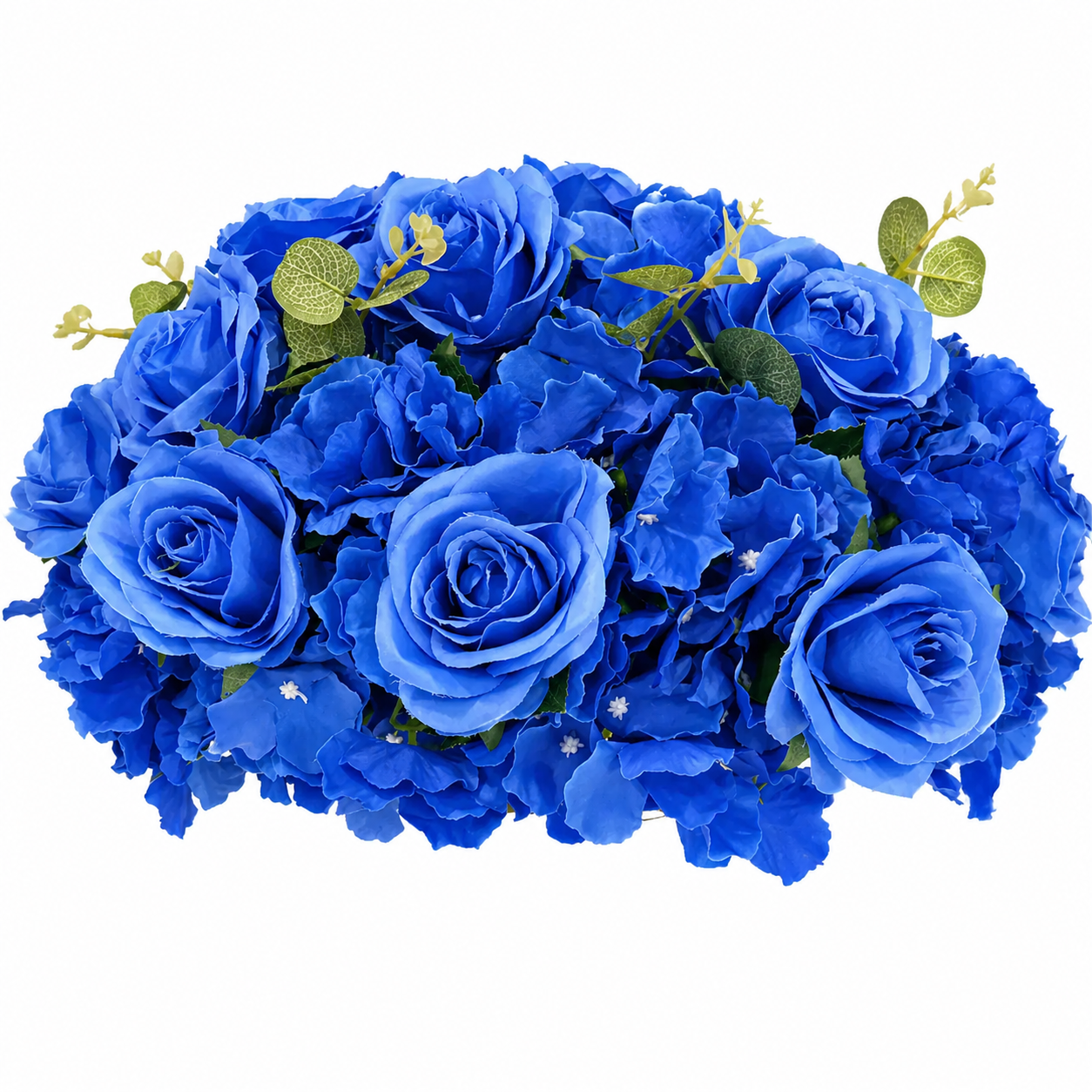 Location - Demie boule de fleurs Artificielles 40cm - bleu [FDB40RBLE]