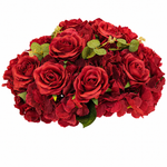 Location - Demie boule de fleurs Artificielles 40cm - bordeaux [FDB40RBOR]