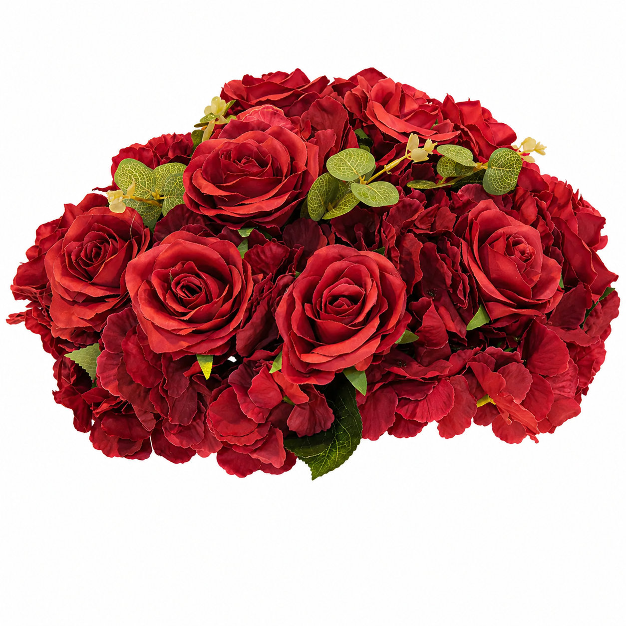 Location - Demie boule de fleurs Artificielles 40cm - bordeaux [FDB40RBOR]