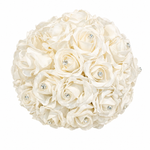 Location - Pleine boule de roses blanches [FPBRBLA]