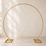 Location - Structure arche dorée pour ballons et fleurs 243cm