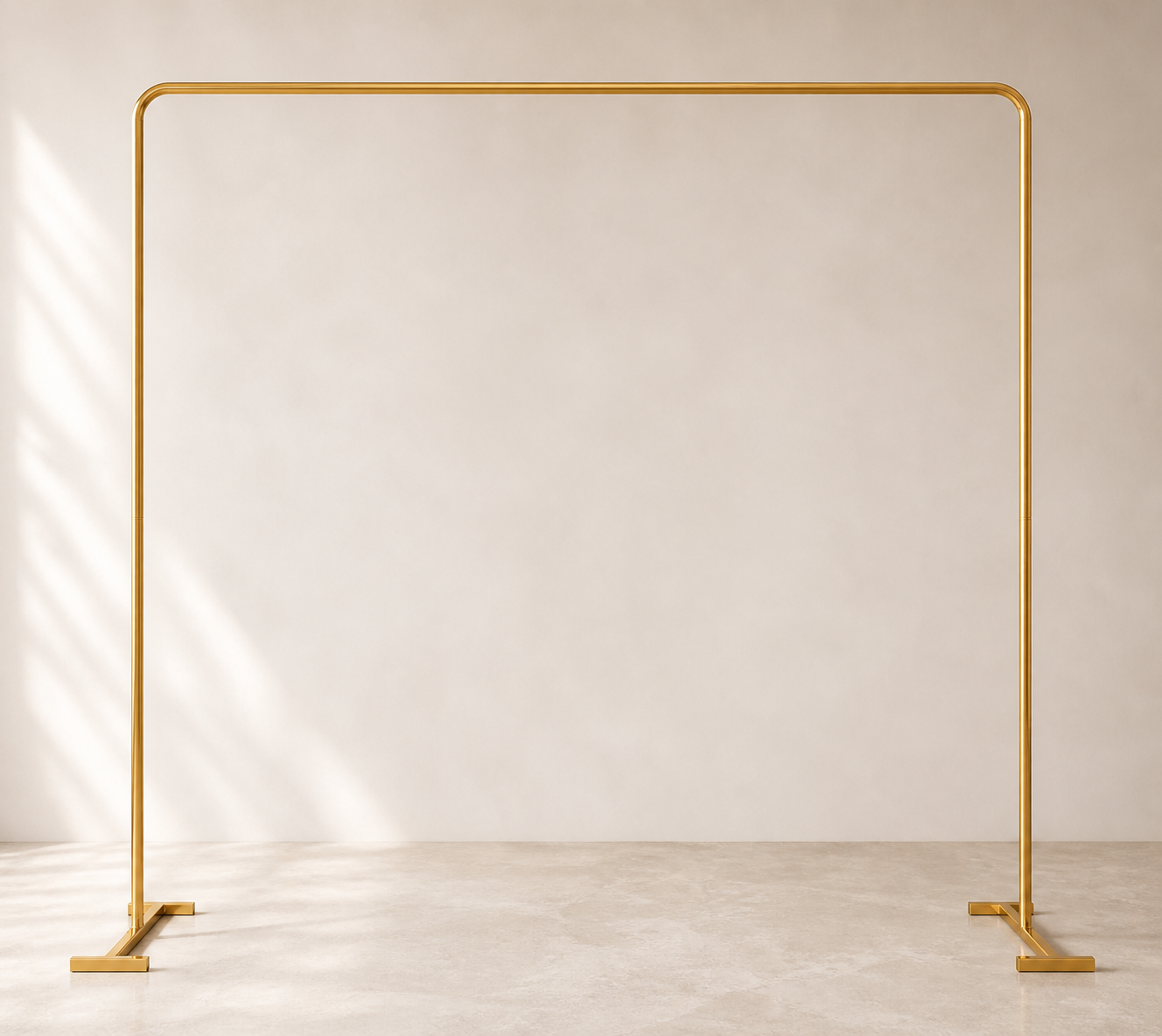 Location - Arche carrée dorée en Métal 240cm