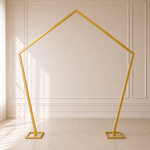Location - Arche Géométrique en Métal Dorée - 250cm