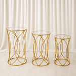 Location - Set de Tables à gâteaux somptueuses Trio Thalia - lot de 3