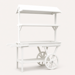 Location - Charette Candy Bar en Bois Blanc BUFFET [CHARCANBUFF1]