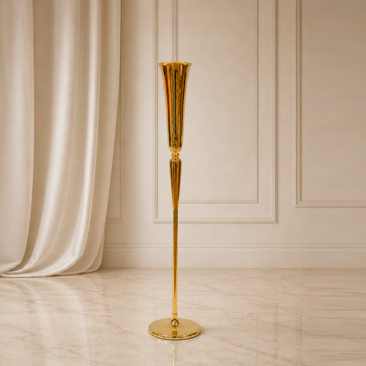 Location - Colonne Florale Or 120 cm [COFLO120]