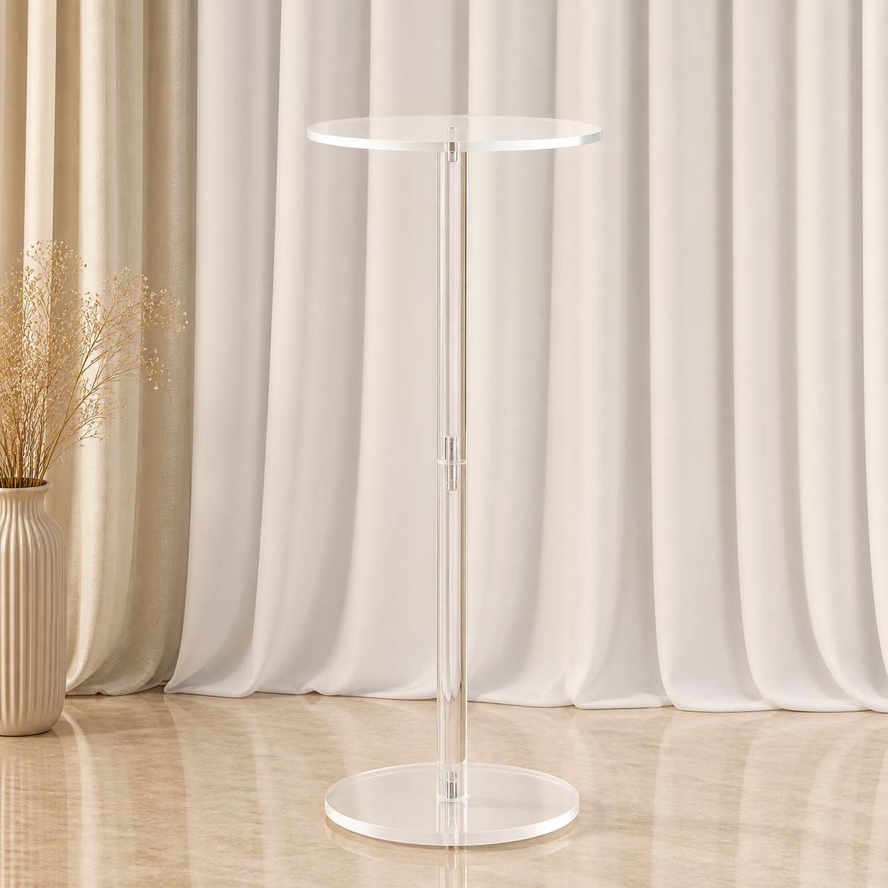 Location - Colonne Acrylique Transparent 80 cm [COLACYT80]