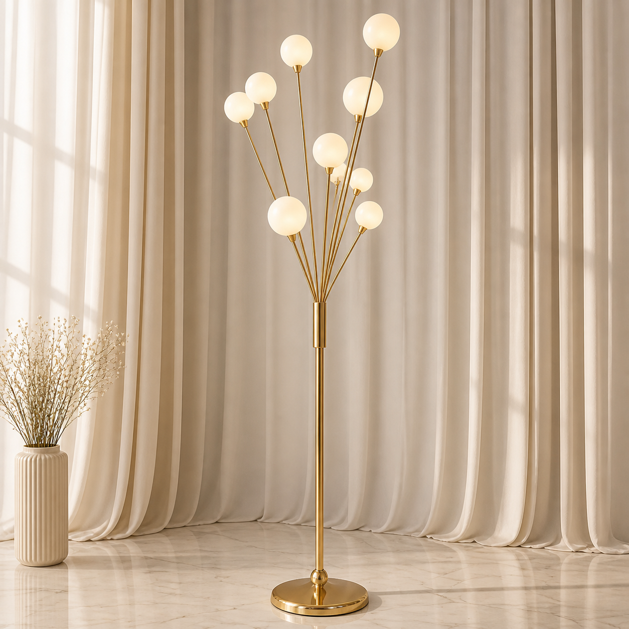 Location - Colonne LED Iris Or 120 cm [CLIRI120]