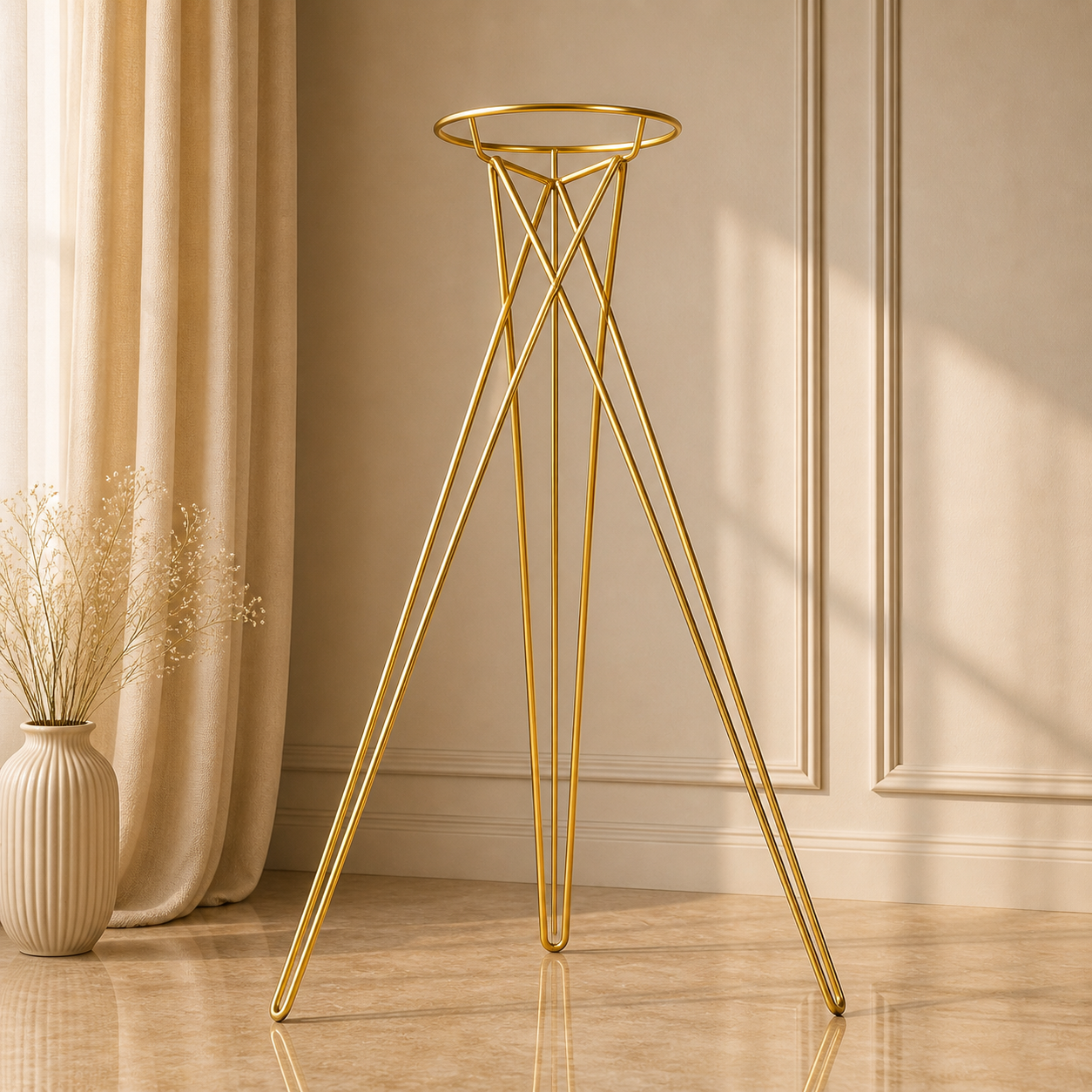 Location - Colonne Florale Or 90 cm [COFLOO90]