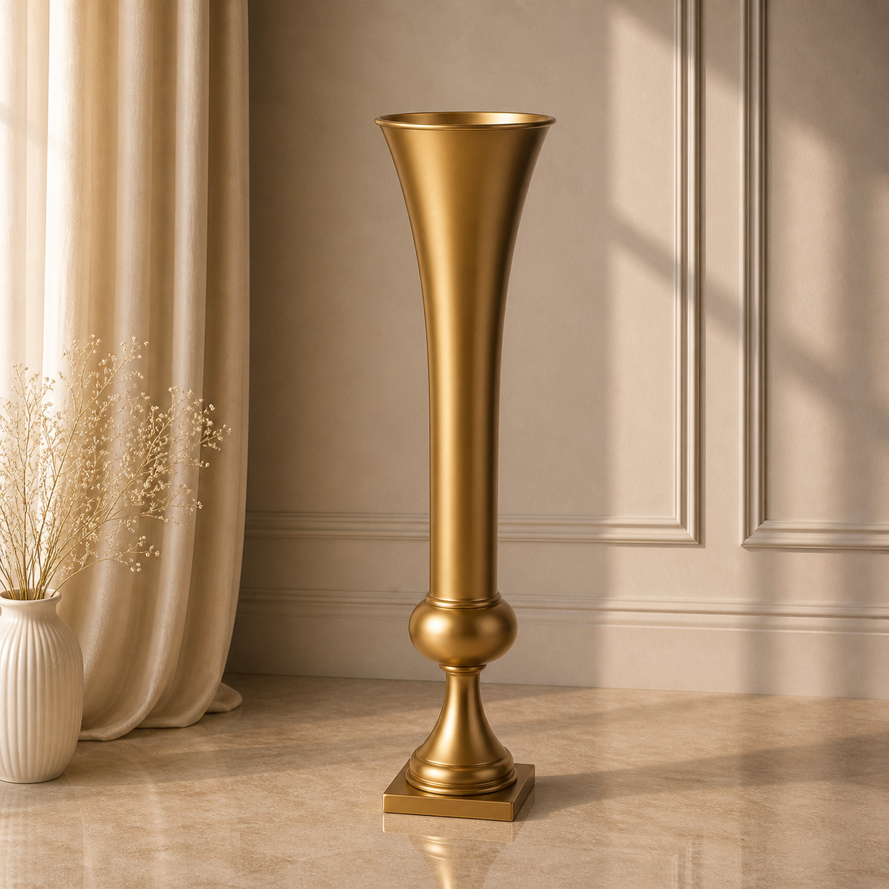Location - Vase Cylindre Doré 100 cm [VSCYLOR10]