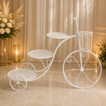 Location - Présentoir Support à Gâteaux vélo en métal blanc